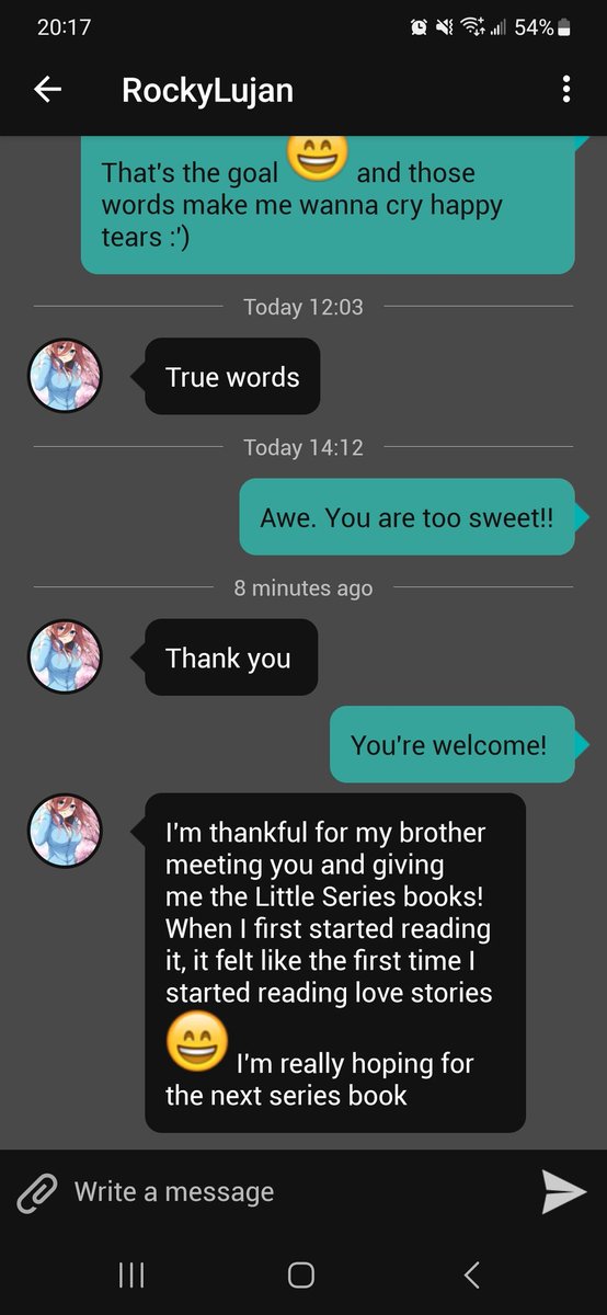 BaylorMynk's tweet photo. I am internally sobbing!
#fan #booksfan #thelittleseriesfan #meltsmyheart❤️ #melts #mynkbaylor #thelittleseries #perksofsmallfanbase #smallfanbase #reader #readers #books #bookseries https://t.co/TIfKLNoYtN