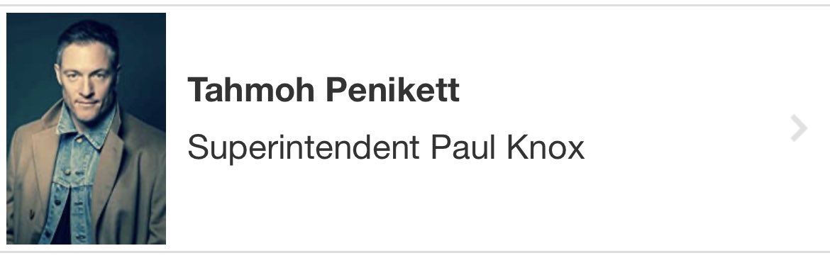rainadobson's tweet photo. Was watching Fire Country, S1E16, and recognized @TahmohPenikett by his voice (make up made it hard to recognize his face). Well played, Mr Penikett. https://t.co/GteDMaINEq