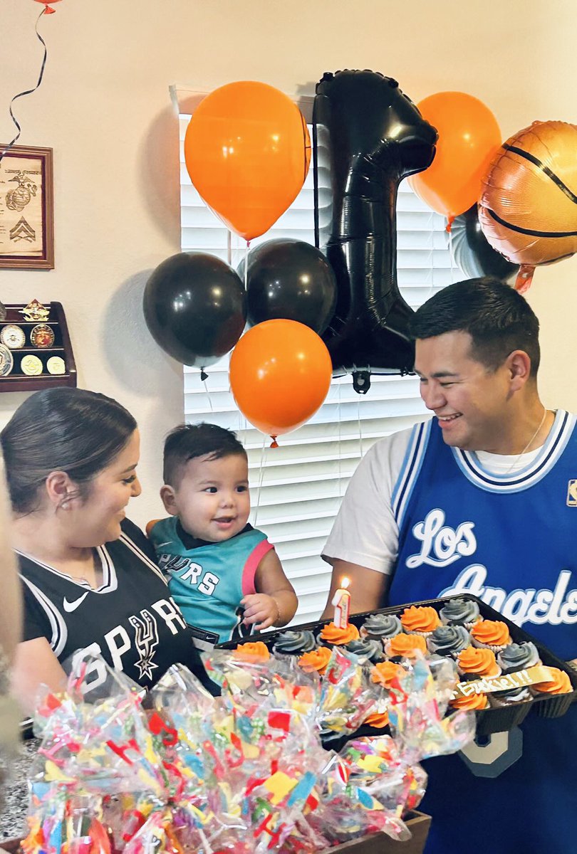 Rudayyyee's tweet photo. 2022-2023 Rookie of the Year! 
Happy 1st Birthday Ezekiel! https://t.co/Npg9Kc9MvC