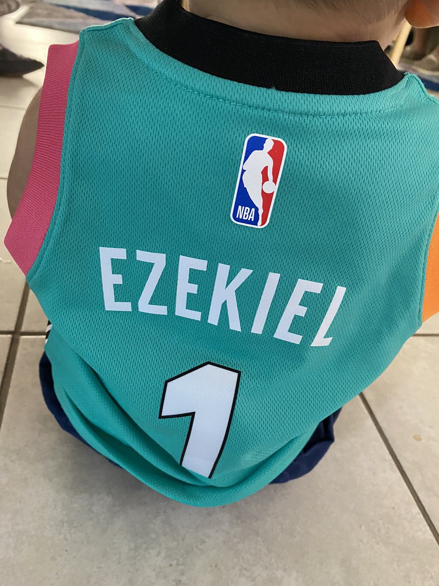 Rudayyyee's tweet photo. 2022-2023 Rookie of the Year! 
Happy 1st Birthday Ezekiel! https://t.co/Npg9Kc9MvC