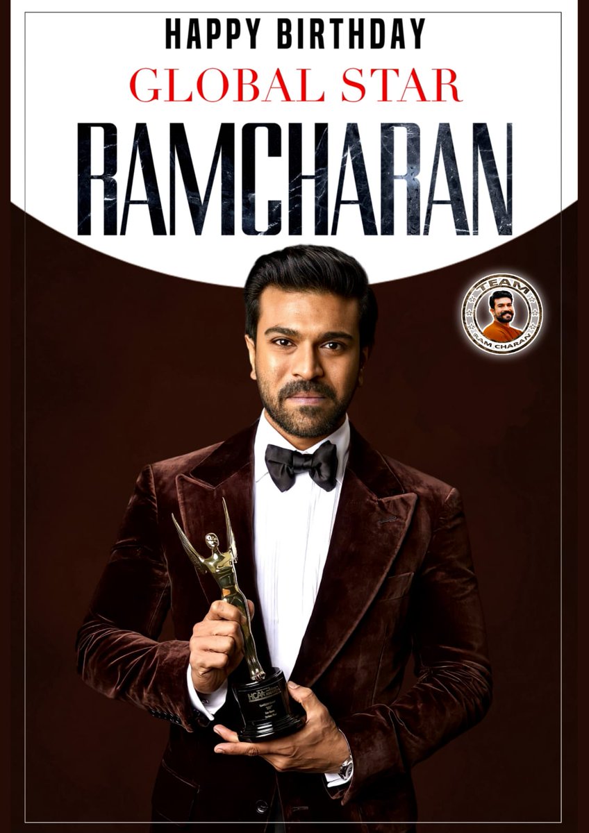 TeamRCGajwel's tweet photo. Wishing Our Global Star #Ramcharan garu, a Very Happy Birthday ❤️

#HBDGlobalStarRamCharan
#TeamRamCharan https://t.co/GeKF9s4Xxq