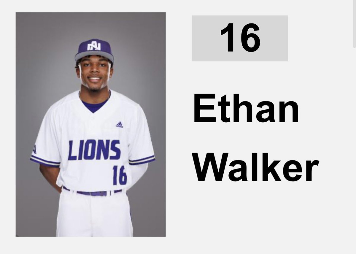 EngagedBaseball's tweet photo. Former Engaged OF @ethanwalker_ is off to a great start this spring for @UNABaseball. The freshman is hitting .340 and is now hitting lead off for the Lions. #EAStandard #EngagedAlumni https://t.co/SrqbfCGnkK