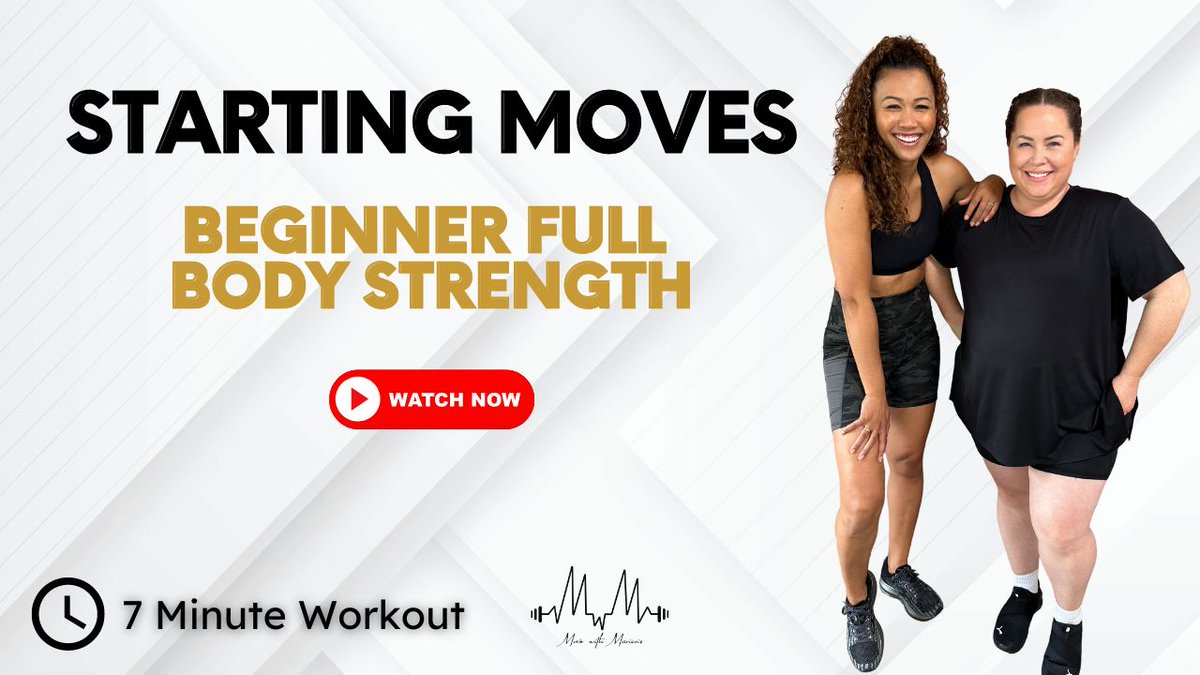 NEW!! Starting MOVES - Beginner Full Body Strength Workout! | Full Body Workout | Move with Maricris

#MoveWithMaricris #StartingMoves #BeginnerWorkout #FullBodyStrength #WomensWorkout #MotivationMonday 

linktw.in/BKXGbz