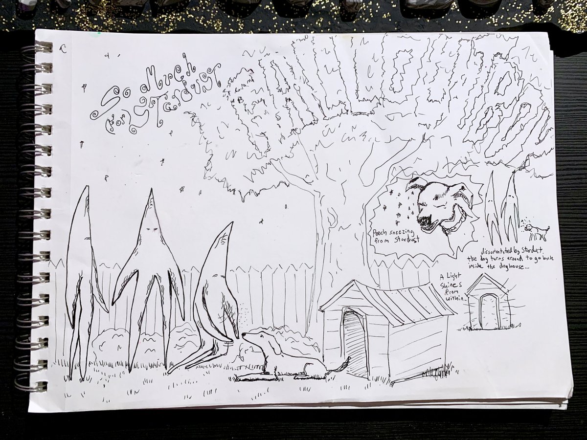 MrOzShow's tweet photo. The Original Album Cover/Teaser Video Concept Drawing I drew after @falloutboy revealed the new album name along with sending pic of a barking dog https://t.co/SknncFj3fb