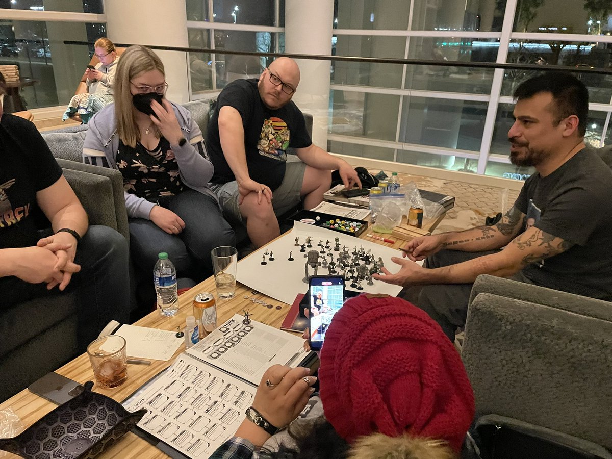 TimberKimber08's tweet photo. Adepticon 2023 in the books! Hope to ride this hobby urge to paint my new models. Can’t wait to next year to hang with all the friends 🥰 https://t.co/3QQ9q129Qn