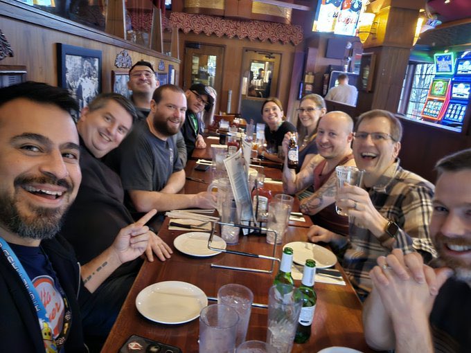 TimberKimber08's tweet photo. Adepticon 2023 in the books! Hope to ride this hobby urge to paint my new models. Can’t wait to next year to hang with all the friends 🥰 https://t.co/3QQ9q129Qn