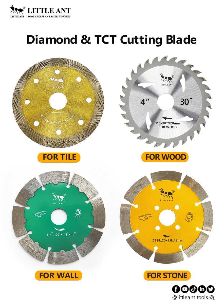 LittleAnt_Tools's tweet image. #diamondsawblade #tctsawblade #tilecuttingblade #cuttingwheel4inch #circularsawbladeformdf
disco diamantado para granitos