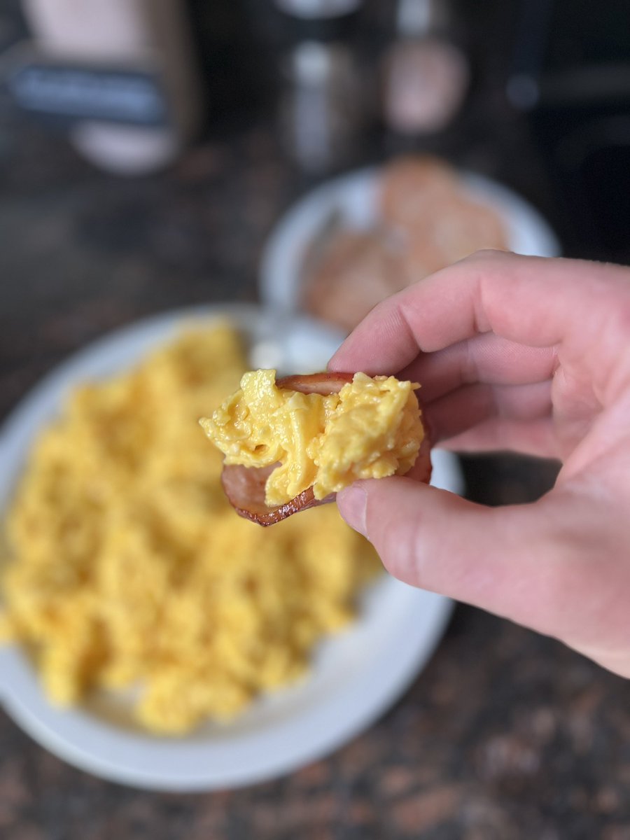 CaseyRuff's tweet photo. Ohhhhh Canadian Bacon Egg Tacos today. Yummmmm. #carnivorediet #carnivore #meatheals #plantbasedcon #planttoxins #toxicsuperfoods #oxalates https://t.co/3SjzRCZ3DL