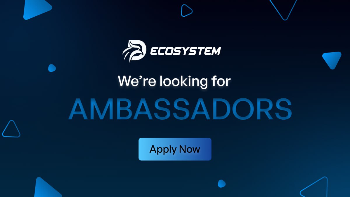 🔊D-ecosystem seeks top talents in web3! 🔥Join our Ambassador Program for benefits and a chance to shape blockchain's future. 🚀 Apply now: docs.google.com/forms/d/e/1FAI… 🌐💼