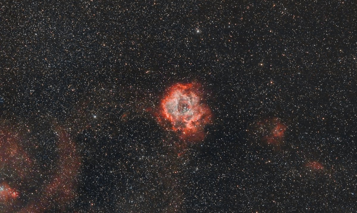 f4hwn's tweet photo. Probably my best astronomical pictures of the sky. Here are 2 galaxies (made with my C8 Edge HD) and 2 nebulae / large fields (made with a simple Samyang 135mm) :

- M 106
- M 64
- NGC 1499
- NGC 2237

Enjoy the sky 🤗 https://t.co/cBWinRMS9O