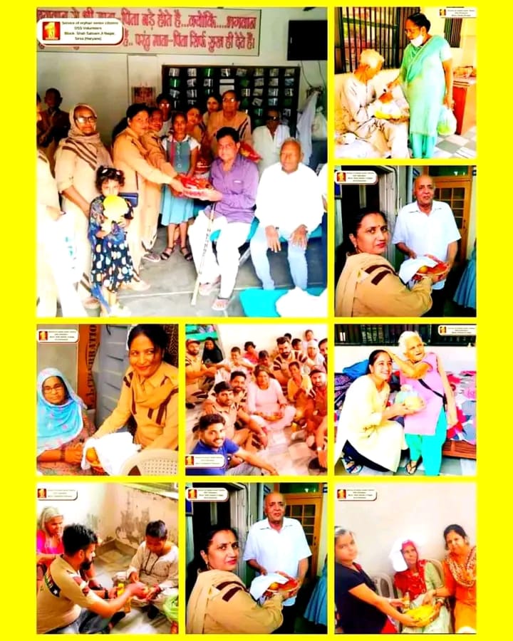 Rakhi70546731's tweet photo. Saint Gurmeet Ram Rahim Ji की पावन शिक्षा पर चलते हुए डेरा सच्चा सौदा अनुयाई वृद्ध आश्रम में जाकर बुजुर्गों के साथ समय बिताकर उनका अकेलापन दूर करते हैं।
#ElderlyCare https://t.co/4kxyaUqvfA