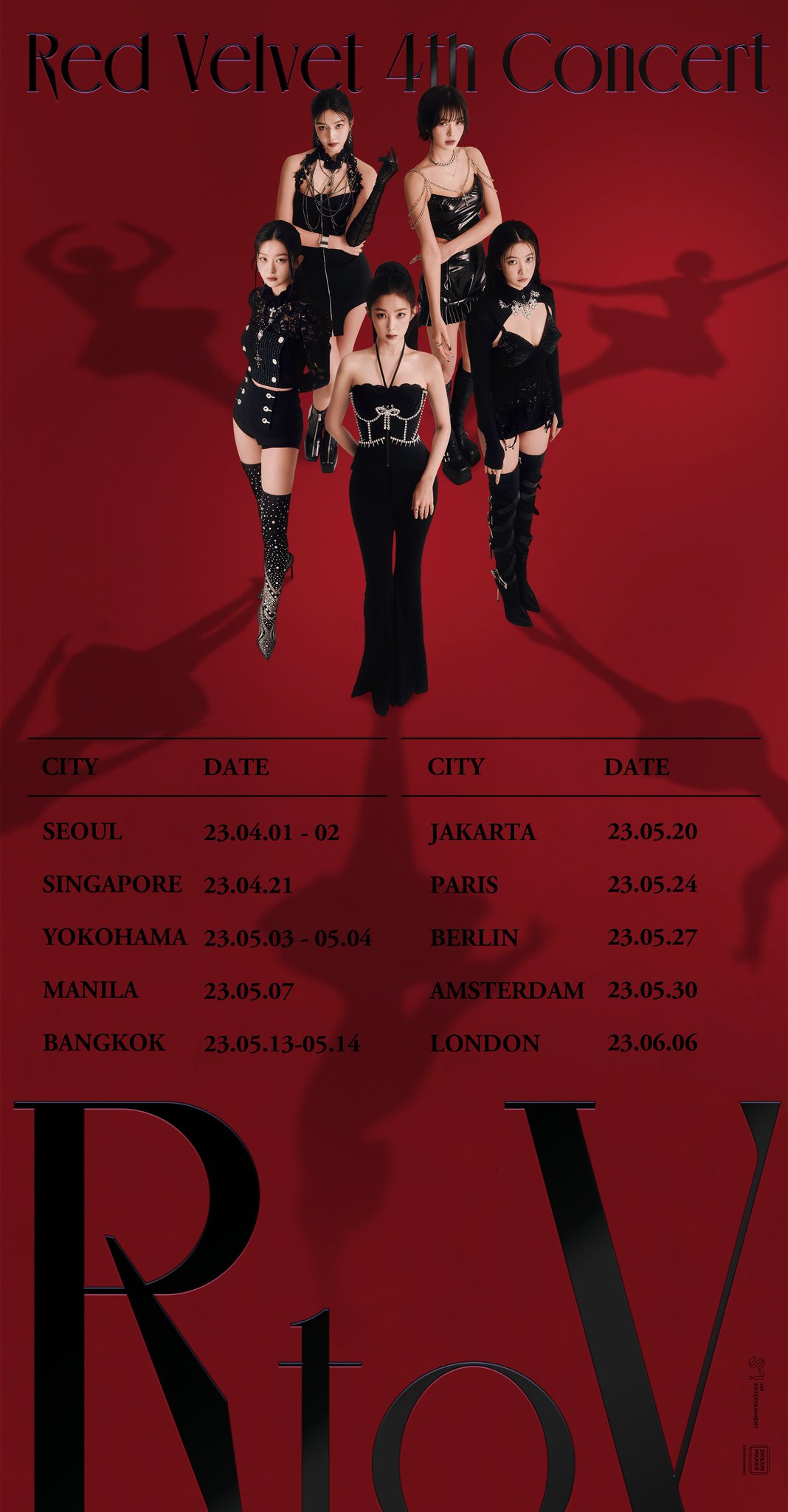 Red Velvet on Twitter "RedVelvet Tour 'Red Velvet 4th Concert R to