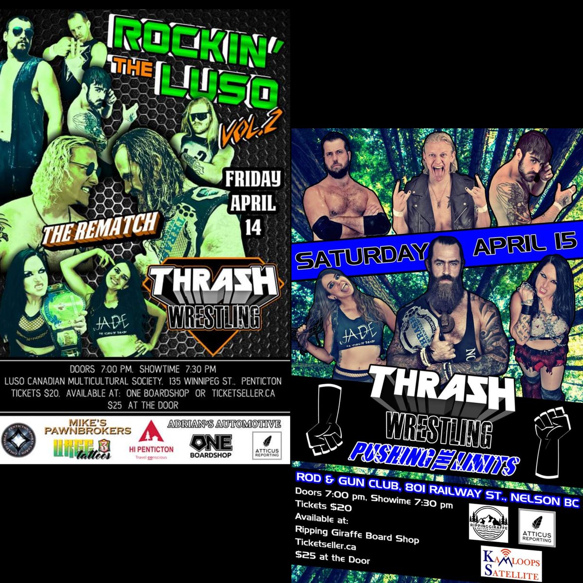 DanniDeeds's tweet photo. Updated 5 week schedule for your @VIPW_Pro Tag Team & undisputed @ASWCANADA #Neutralweight Champion @DanniDeeds.
March 31 - Slamloops, #Kamloops
April 14 - Thrash Wrestling, #Penticton
Apr 15 - Thrash Wrestling, #Nelson..... https://t.co/OC5HsNH5Nc