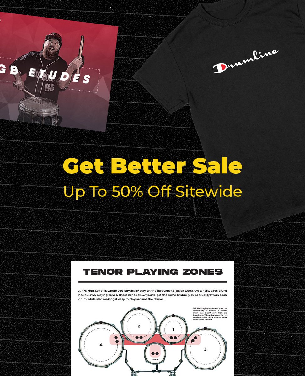 Get Better Sale! Up to 50% off sitewide on shop.gridbookpercussion.com!

#Drumline #MarchingPercussion #MarchingBand #MarchingArts #Percussion #PercussionEducation