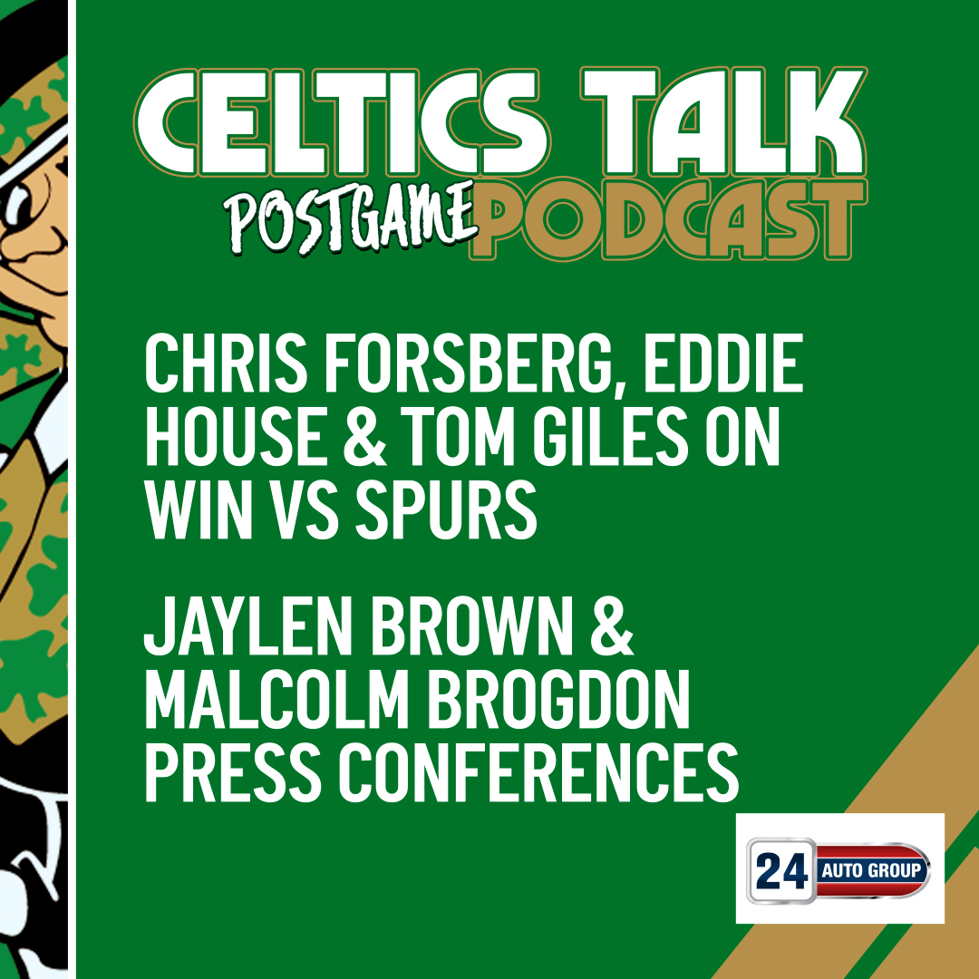 Celtics on NBC Sports Boston (@NBCSCeltics) on Twitter photo 2023-03-27 02:12:36 The Postgame Pod is here & it's all Jaylen Brown βοΈ @ChrisForsberg_, @EddieHouse_50 & @TomGilesNBCS break down Jaylen's 41-point night π§ link.chtbl.com/RJkwuSSg Presented by 24AutoGroup.com The Postgame Pod is here & it's all Jaylen Brown βοΈ @ChrisForsberg_, @EddieHouse_50 & @TomGilesNBCS break down Jaylen's 41-point night π§ link.chtbl.com/RJkwuSSg Presented by 24AutoGroup.com