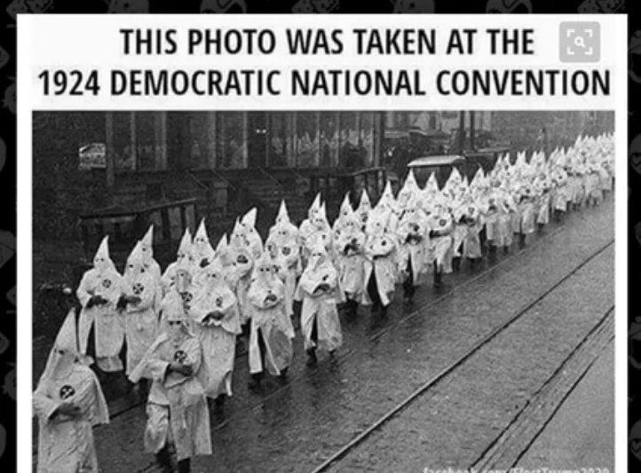 @tooronlists 1924 Democrat National Convention 5th ave NYC. Read ANY actual history book #learntoread