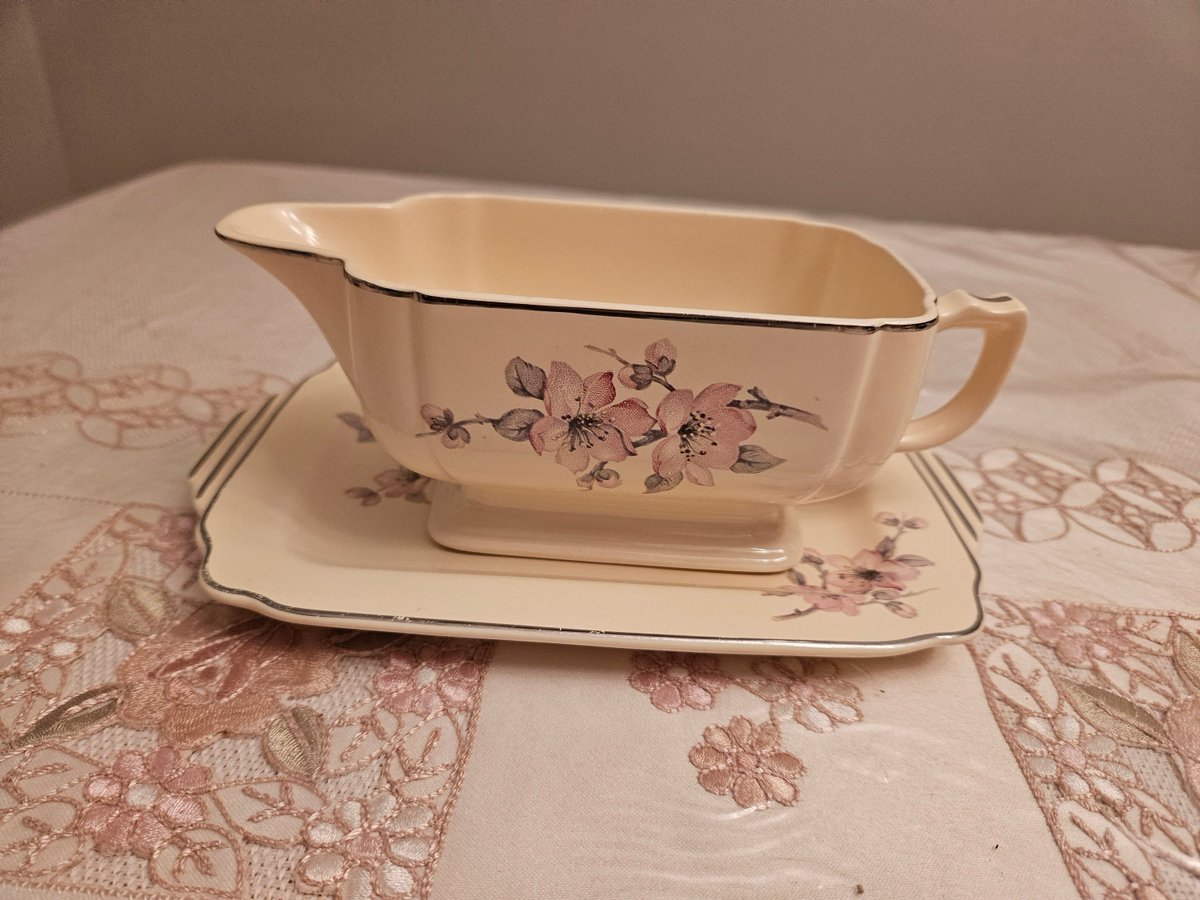 Excited to share the latest addition to my #etsy shop: Vintage Homer Loughlin NO. 6 Briar Rose Gravy Boat, Dish and Round Covered Vegetable Dish etsy.me/3lGI0yF #beige #anniversary #christmas #pink #homerlaughlin #briarrose #replacementchina #finechina #serving
