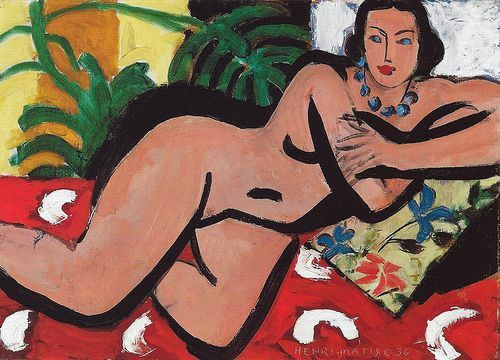 Reclining Nude with Blue Eyes, 1936 #matisse #henrimatisse wikiart.org/en/henri-matis…