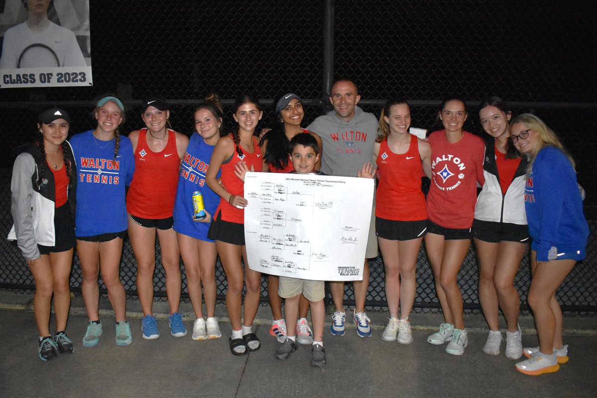 Walton Girls Tennis on Twitter "Varsity won the 2023 Marietta Spring