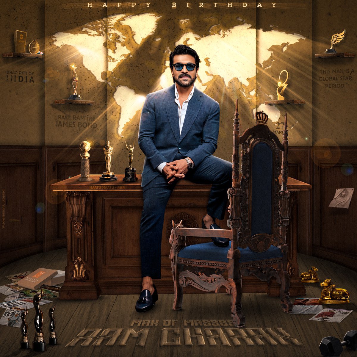 BSagar1510's tweet photo. Global ⭐️
Mega Power ⭐️
 Happy Birthday @AlwaysRamCharan Anna. Your True Inspiration https://t.co/esdk0k5VPk