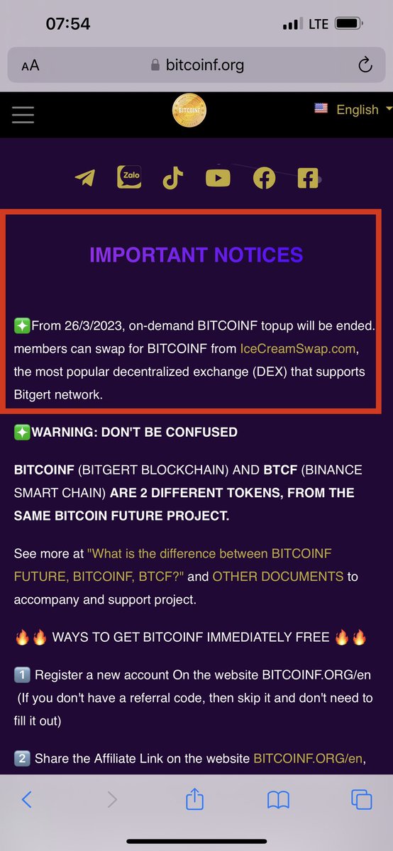 BITCOINF_'s tweet photo. From March 26, 2023 BITCOINF packages are no longer sold on the website.  

Everyone will swap directly on https://t.co/xLUxa2nkEl Via Metamask wallet browser

https://t.co/tG1cc00Doz https://t.co/zfPyc7J0gj