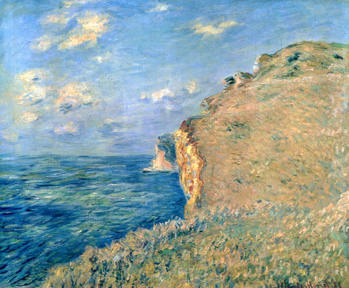 artistmonet's tweet image. Cliff at Fecamp, 1881 #monet #claudemonet wikiart.org/en/claude-mone…