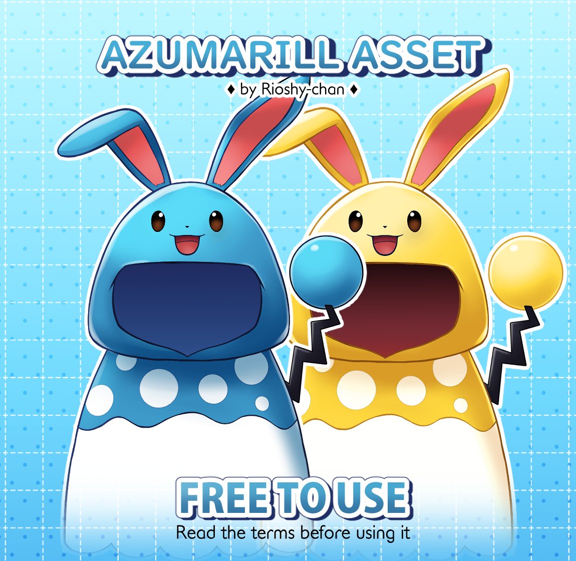 RioshyC's tweet photo. ✰ FREE ASSET ✰
Azumarill Asset

Download it on my Ko-Fi:
🐱https://t.co/gfR5ItySlL

#freeVTuberAssets #Vtuber #VTuberAssets #Vtuber素材 #フリー素材 #ENVtuber #vtuber #easter https://t.co/7iQC0oqZ4e