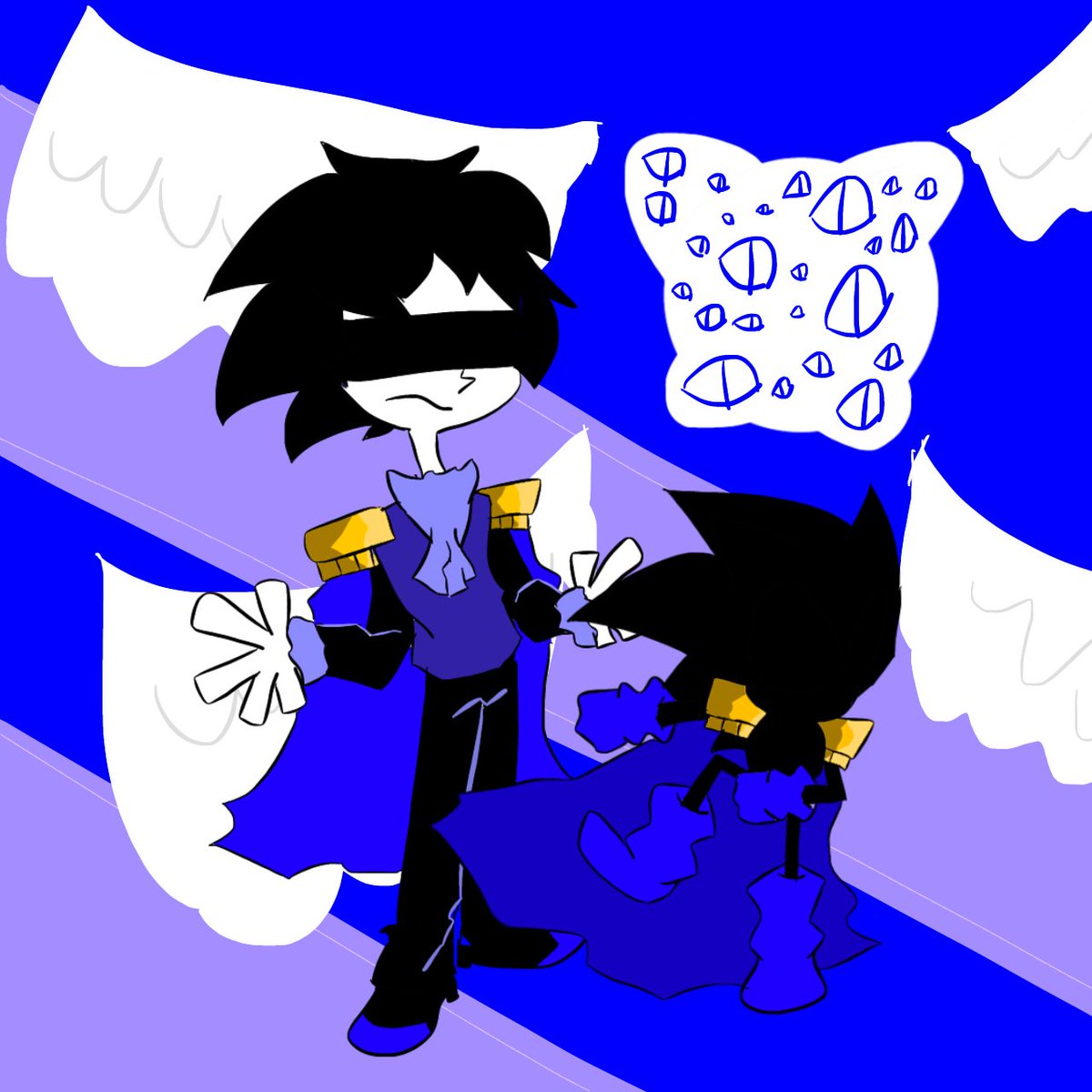 LostLos2's tweet photo. the angel and his two favorite forms.
#kosetsu #grandpower #Sonicexeoc https://t.co/G5i4VWy7qD
