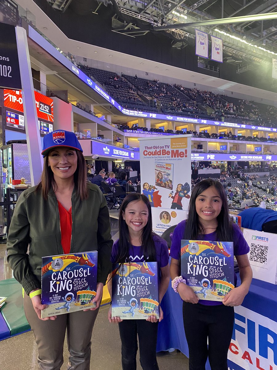 It was an honor to be the featured guest at last night’s winning King’s game. What a beautiful event celebrating Slamson’s birthday. We teamed up with First 5 California to get books into the hands of kids. It’s our mission to get children reading. @LeticiaOrdazTV @First5CA