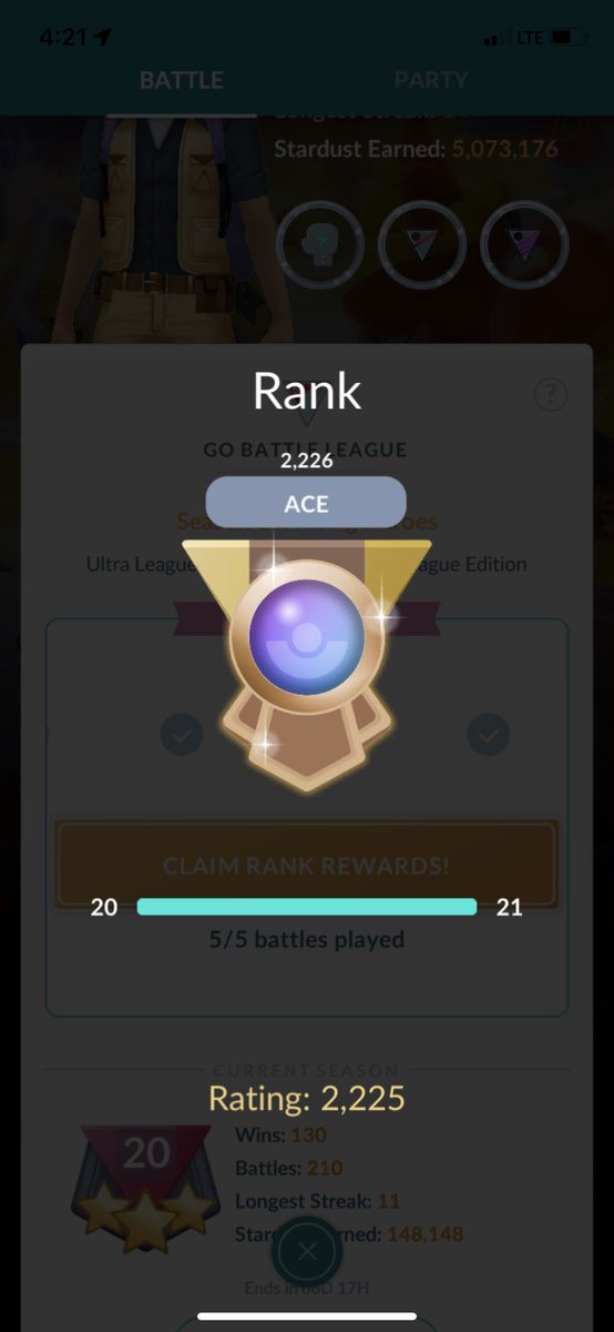 2183 starting elo then 4-1 to Ace today…slow and steady👍🏼