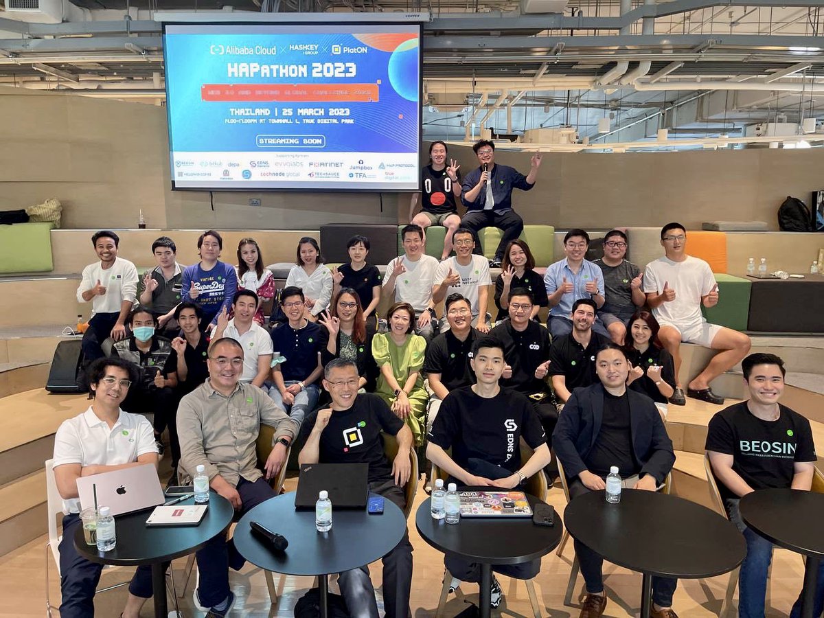 Beosin_com's tweet photo. 🤗Last Saturday, we were delighted to have Beosin's Head of BD @yaoyaoboy in Bangkok, Thailand as a judge for the #HAPathon competitions hosted by @AlibabaGroup , @PlatON_Network and @HashKeyGroup 

@Beosin_com , as the exclusive security partner, will provide all entries with a free trial of #BeosinVaaS, a formal verification tool for #smartcontracts . After the competition Beosin will offer an audit discount to the top three winning projects in the four #HAPathon2023 competitions (Singapore, Bangkok, Tokyo and Hong Kong).
