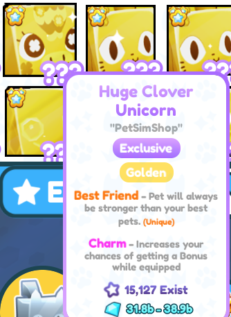 Psx_Giveawayy's tweet photo. HUGE Clover Golden Unicorn GIVEAWAY! 👑

How To WIN:
➜ 👥 Follow @Psx_Giveawayy 
➜ ❤️ Like + Retweet ♻
➜ 💬 Comment Your Roblox Username!

🎉Winner picked in 48h https://t.co/KmmbnRalrX