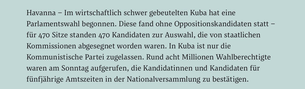 HannesHauer's tweet photo. Dieser Tage werden manche Genossinnen und Genossen wohl noch etwas sehnsüchtiger ins Hoffnungsland Kuba blicken als sie das im Alltag ohnehin schon tun. https://t.co/K9jbuHfHV0