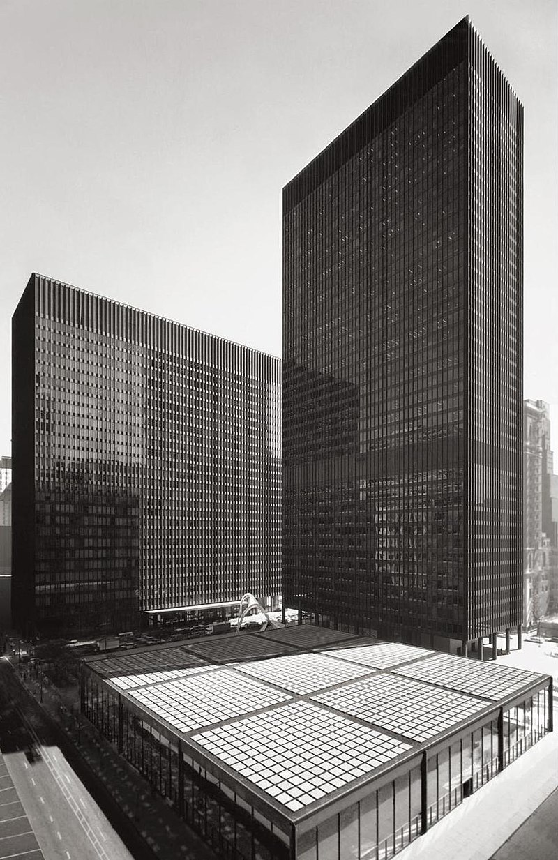 Throughout the 1950s and 1960s Mies left his mark all over America - and further afield.

The so-cal