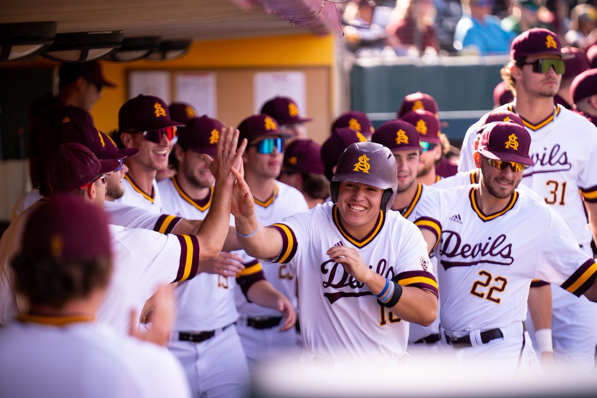 ASU_Baseball's tweet photo. OUR STATE. 😤😈

#ForksUp /// #O2V https://t.co/x7tkzoGlga