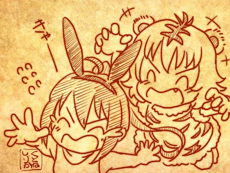こういうリプ絵?もめっちゃ好きなんですが、たぶん自分のデジタルお絵描きの原点が「お絵描きチャット」であることに大いに起因してそう。 