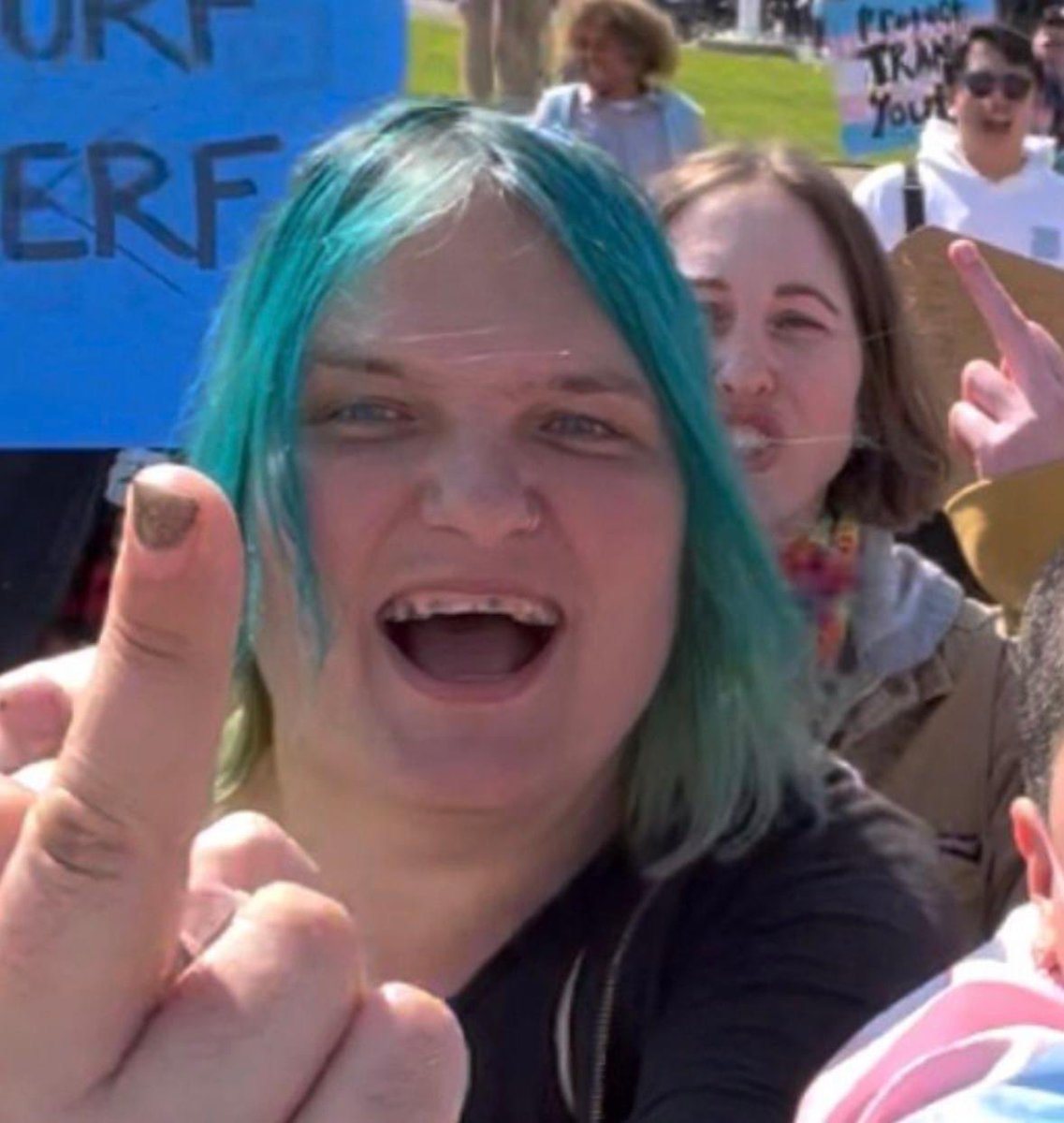 This is the face main stream media all around the world are defending and empowering at the expense of women's rights and freedoms to speak out against men invading their spaces.

It's disgusting. These trans activists are among the most hateful mentally deranged people on this