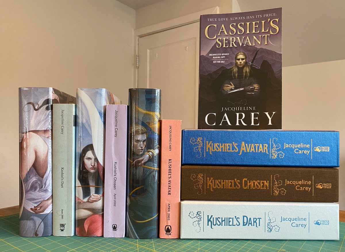 ClaireArnett1's tweet photo. As someone who has loved the Kushiel’s Legacy series for the last twenty years, I’m delighted to share that Cassiel’s Servant is a masterpiece. I wept while reading it. This is not just a companion story to Kushiel’s Dart. It is, pun intended, the Perfect Companion (1/2). https://t.co/IwKO750E3I