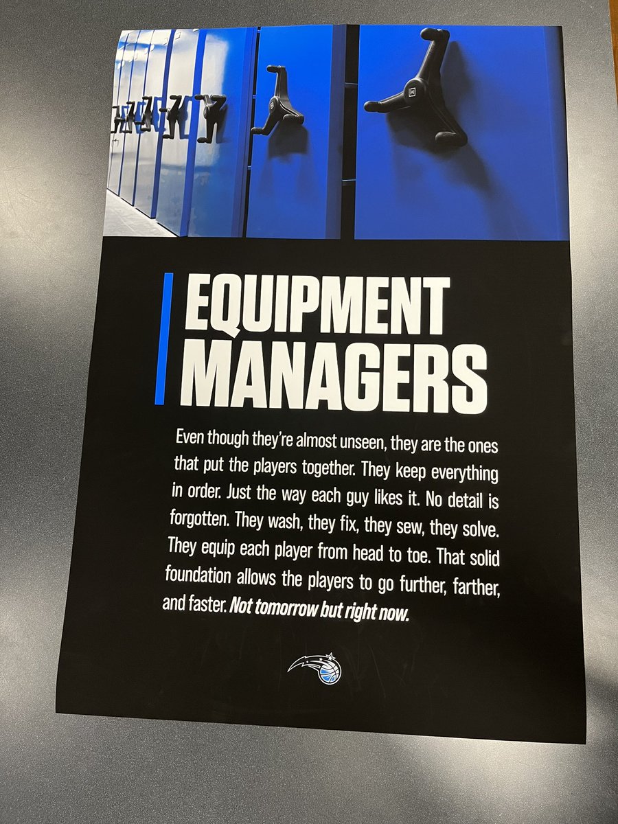 This quote has been floating around Twitter, so had to get it up on the wall in the EQ room. Shoutout to the original author.