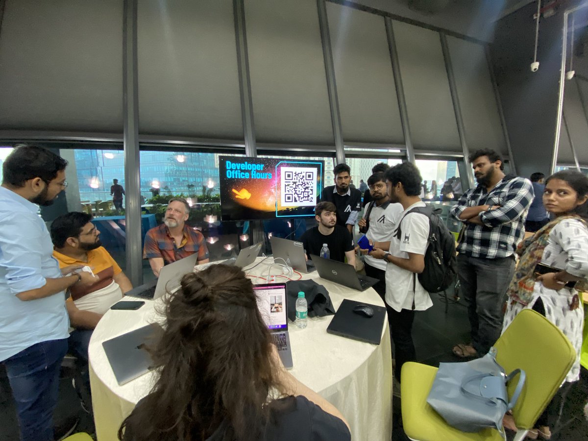 Chandra_Bose31's tweet photo. Wrapped up an amazing three days hackathon at the Algorand Hack House in Thub! Got to meet some fantastic developers and DevRel experts from @Algorand.
Thanks, Algorand
#Algorand #HackHouse #Algobharath #networking https://t.co/Oshk0eneVt