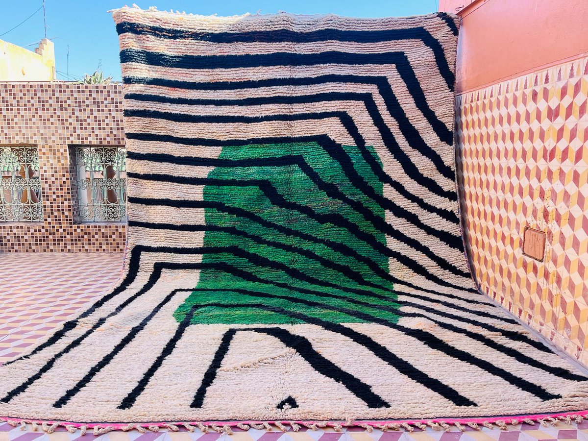 Excited to share the latest addition to my #etsy shop: Beni ourain rug, Authentic Moroccan rug, Berber carpet, Genuine Wool rug, Handmade rug, Beni ourain style, Area rug, Tapis berbere, Teppich #rectangle #abstract #bedroom #bohemianeclectic #a etsy.me/3JPlICU