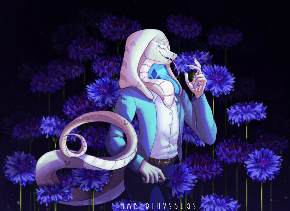 Azure
Gift for <a href="/CloudyVoid/">Cloudy</a> 
#flowers #snake #Anthro