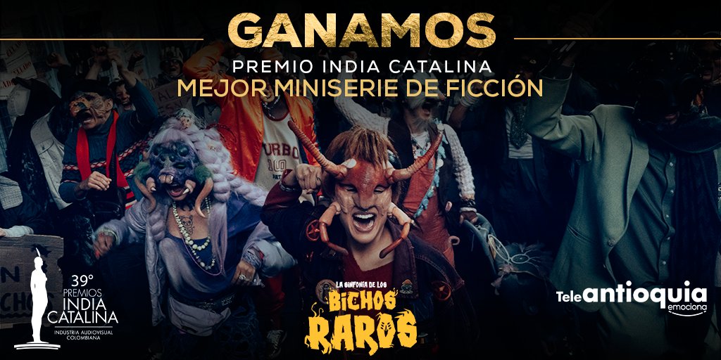 ¡Qué alegria ser un bicho raro! 😀Ganamos en los #PremiosIndia2023 a Mejor Miniserie de Ficción 🤩con #BichosLaSerie <a href="/sinfoniabichos/">La Sinfonía de los Bichos Raros</a>. 🪰