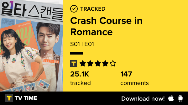 I've just watched episode S01 | E01 of Crash Course in Romance! #oneshotscandal  tvtime.com/r/2L90A #tvtime