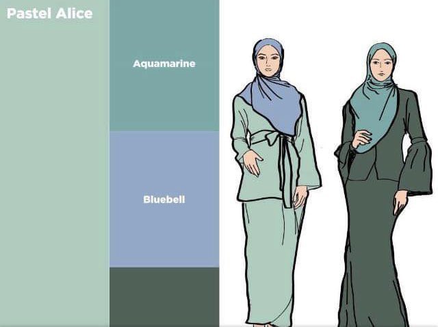 ezzahnor's tweet photo. Kalau korang pening camne nak match baju raya &amp; tudung raya, korang boleh rujuk kat sini:

(Bookmark for reference!) https://t.co/Wkh4TGLuii
