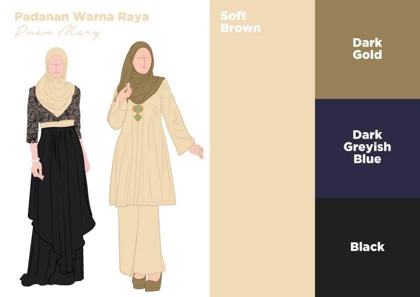 ezzahnor's tweet photo. Kalau korang pening camne nak match baju raya &amp; tudung raya, korang boleh rujuk kat sini:

(Bookmark for reference!) https://t.co/Wkh4TGLuii