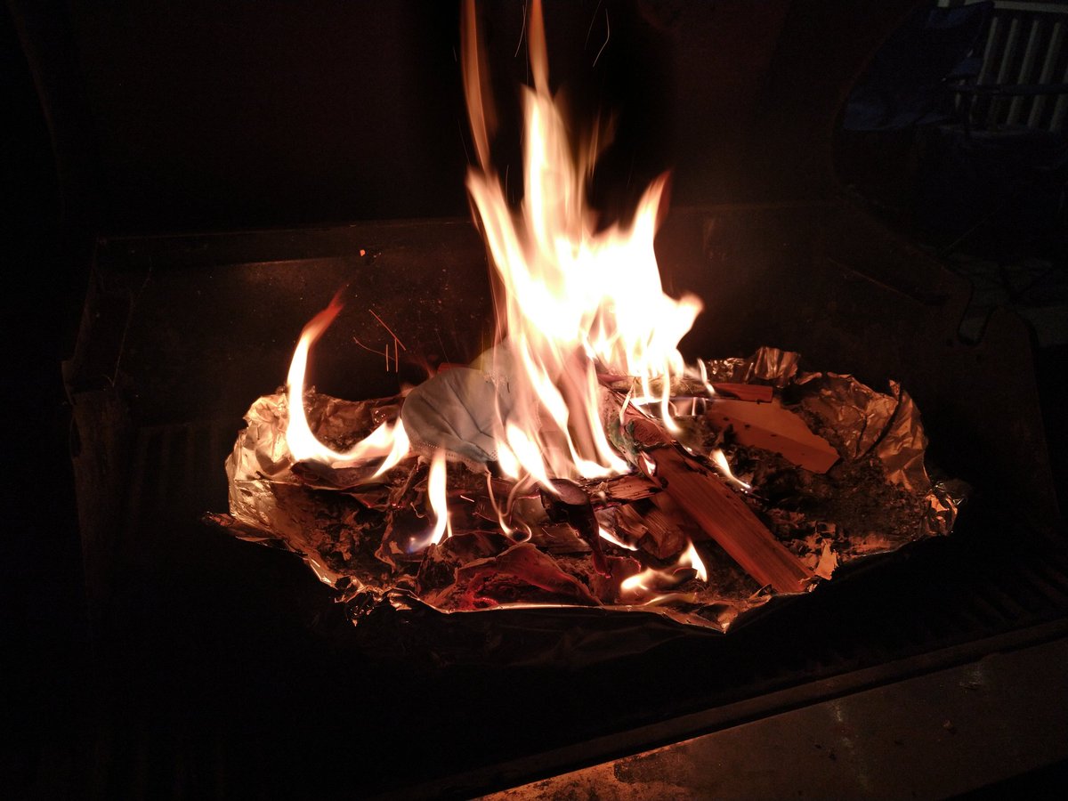 March 26,2020 was the day I learned of Covid. My employer printed us little tickets and made us take a temp check before we could work alone in a giant warehouse.

My ticket printed funny so now I book 'Larch' off. I have a drink(alien brain hemorrhage) and then burn some masks.