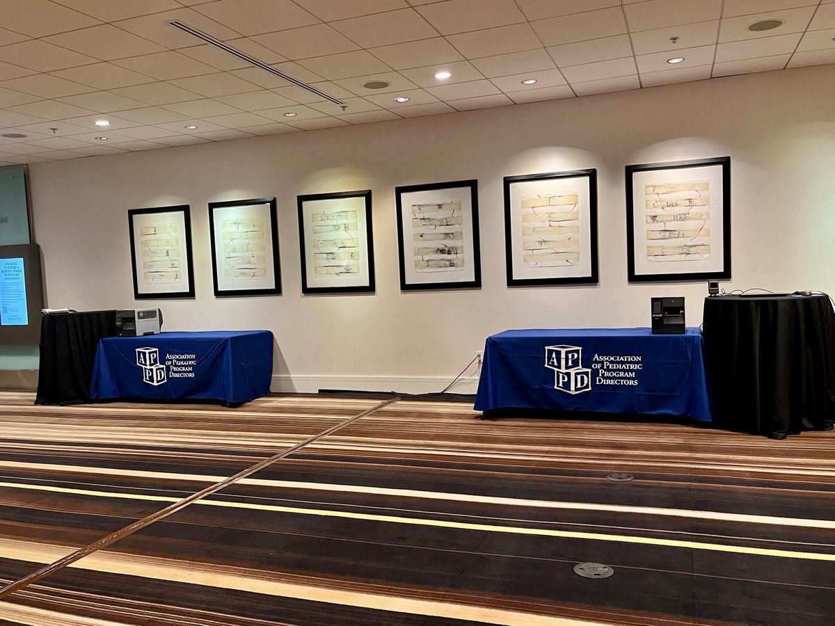 Sneak peek at set up for the <a href="/APPDconnect/">APPD</a> 2023 Annual Spring Meeting! 🧐#appd2023 #MedEd #Pediatrics Looking forward to welcoming you to Atlanta! Check out our new APPD photo backdrop📷