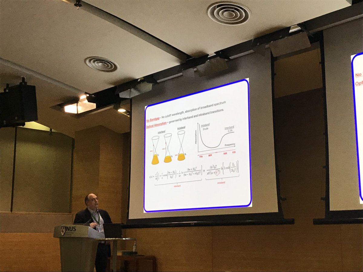 GrapheneUCam's tweet photo. Fantastic talk from the CGC's Prof. Andrea Ferrari at @NUSingapore today as part of @GrapheneEU's inaugural EU-Singapore workshop 🇪🇺🇸🇬 With topics ranging from optoelectronics, to 6G, to quantum - &amp; even including a spot of humour - this presentation was informative &amp; engaging!👏 https://t.co/yFVQkQ16l2