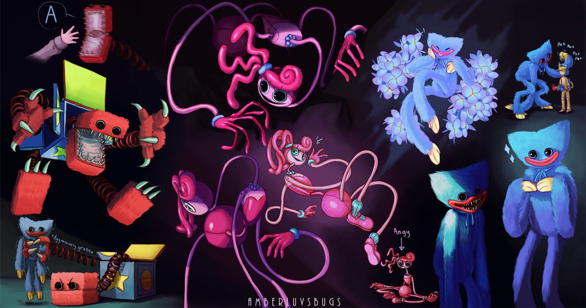 Boxy-boo, Mommy long legs, and Huggy Wuggy studies
#PoppyPlaytimefanart #PoppyPlaytime #huggywuggy
#mommylonglegs #boxyboo #projectplaytime